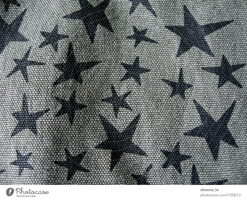 Sternchen Freude Punk Stoff lustig süß grün schwarz Stern (Symbol) Army Sterne Muster Canvas Navy Nahaufnahme Makroaufnahme Strukturen & Formen