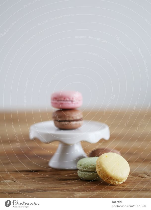 Macarons Lebensmittel Dessert Süßwaren Ernährung Essen Stimmung süß Foodfotografie Kalorienreich Snack Farbfoto Innenaufnahme Studioaufnahme Nahaufnahme