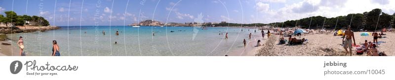 Cala Agulla - Mallorca Spanien See Meer Strand Panorama (Aussicht) Sommer Ferien & Urlaub & Reisen Europa Bucht Schwimmen & Baden Mittelmeer Wasser schwimmenn