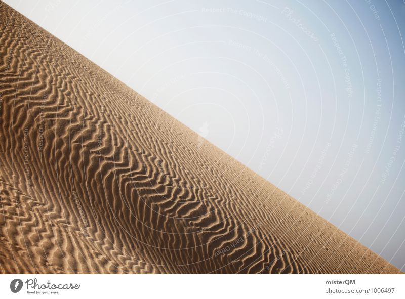 Verweht II Kunst ästhetisch Zufriedenheit Wüste Strukturen & Formen Wellenform Sand Sandstrand Oberfläche Sahara Wärme Farbfoto Gedeckte Farben Außenaufnahme