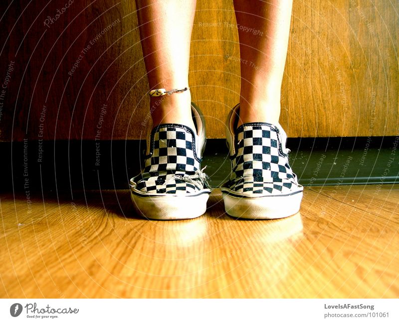 your feet in my shoes? Holzmehl Küche legs tan anklet bare feet checkered slip ons tip toe brown symmetry calf calves kitchen bright sunlight sunshine