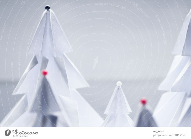 Geschmückt elegant Stil Design Wellness harmonisch ruhig basteln Dekoration & Verzierung Weihnachten & Advent Kunsthandwerk Origami Faltkunst Winter Pflanze