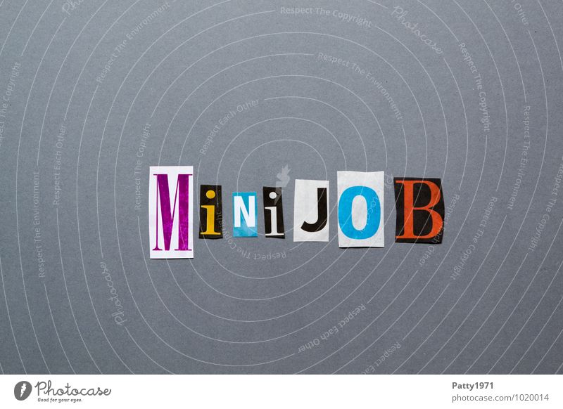 Minijob Wirtschaft Arbeitslosigkeit Zeitung Zeitschrift Papier Zeichen Schriftzeichen Typographie Arbeit & Erwerbstätigkeit beweglich Sorge Zukunftsangst