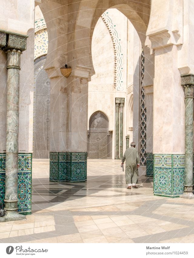 Hassan II? Mensch maskulin Mann Erwachsene Männlicher Senior 1 Casablanca Marokko Afrika Stadt Hafenstadt Moschee Religion & Glaube Moschee Hassan II.
