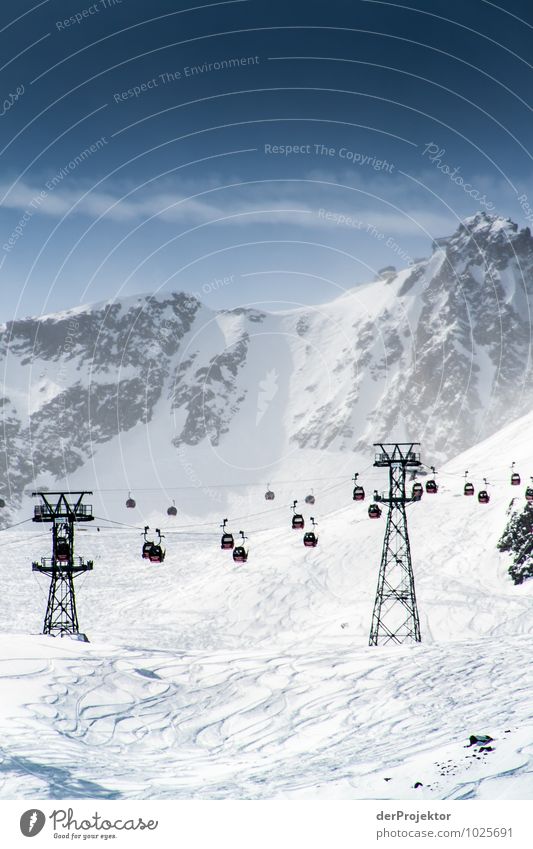 Entspannt zum Gipfel Ferien & Urlaub & Reisen Tourismus Ferne Winter Schnee Winterurlaub Berge u. Gebirge Sport Skifahren Sportstätten Skipiste Umwelt Natur