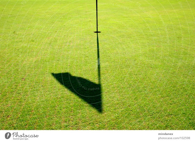 Putt Putt Putt Putt... grün Fahne Gras Spielen Golf Schattenfahne Golfplatz