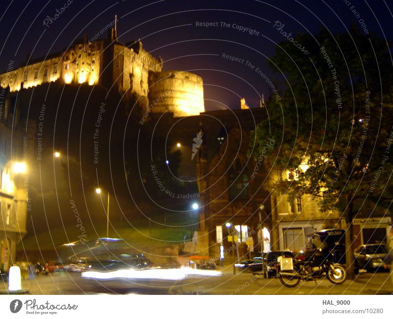 Edinburgh_2 Nacht Langzeitbelichtung Schottland Licht historisch Burg oder Schloss
