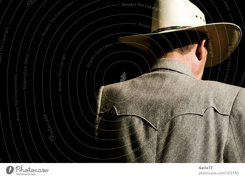 Lonely Stranger Mann Cowboy Einsamkeit fremd einzeln abgesondert Mensch man Hut
