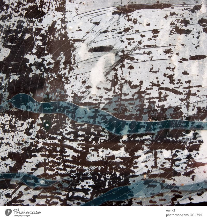 Osmose Kunst Kunstwerk Gemälde Unendlichkeit trashig blau grau schwarz weiß fließen Kratzer Spuren unklar diffus unsicher bizarr Hintergrundbild
