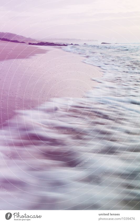 FF# Purple Wave Kunst ästhetisch Meer Meerwasser Meeresspiegel Wellen Wellengang Wellenschlag Langzeitbelichtung rosarote Brille Romantik Einsamkeit