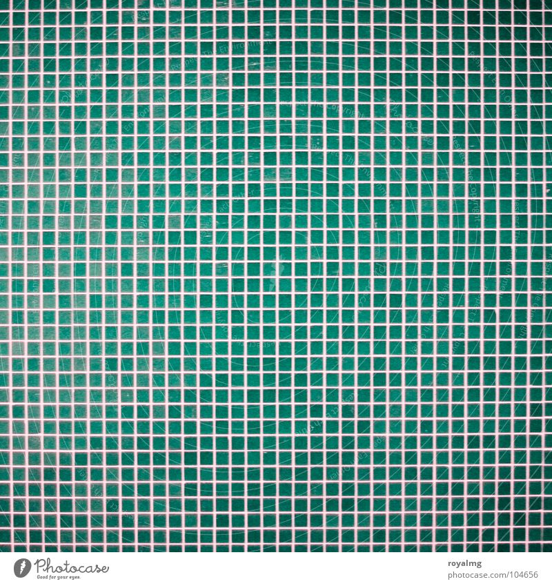 kleinkariert und linientreu Mosaik Fassade Bad Wand Detailaufnahme Linie Fliesen u. Kacheln blau Strukturen & Formen