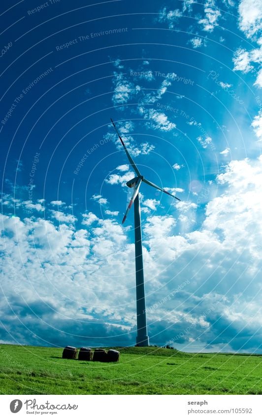 Windrad Windkraftanlage Elektrizität Energie Energiewirtschaft umweltfreundlich Stromkreis Himmel Konstruktion Erneuerbare Energie ökologisch Umweltschutz