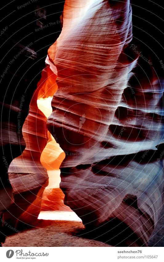 Antelope Canyon Sandstein Schlucht Licht Indianer Arizona Nationalpark Nordamerika USA Indianer Reservat