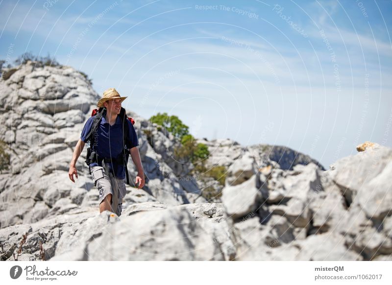 mountain chain. Umwelt Natur Landschaft Schönes Wetter Abenteuer ästhetisch Zufriedenheit Einsamkeit einzigartig Lebensfreude Kraft wandern Berge u. Gebirge