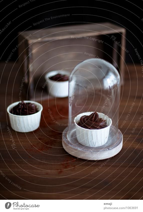 schoko-schock Dessert Süßwaren Schokolade Mousse Mousse au chocolat Ernährung lecker süß braun Kalorienreich Farbfoto Innenaufnahme Menschenleer