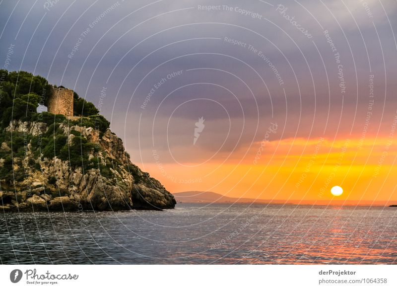 Mallorca von seiner schönsten Seite 49 - Turm im Sonnenuntergang Ferien & Urlaub & Reisen Tourismus Ausflug Abenteuer Ferne Freiheit Sommerurlaub Umwelt Natur