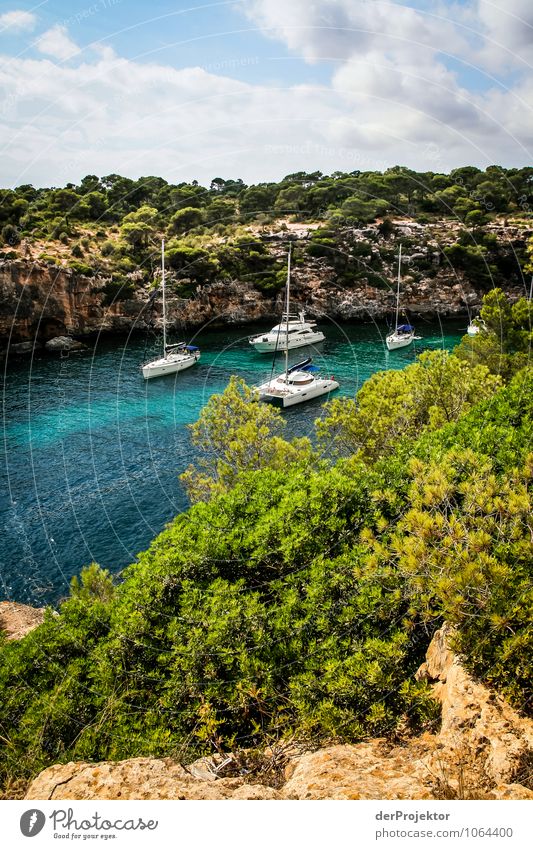 Mallorca von seiner schönen Seite 63 – malerisch mit Segelbooten Ferien & Urlaub & Reisen Tourismus Ausflug Abenteuer Sommerurlaub Sonnenbad Umwelt Natur