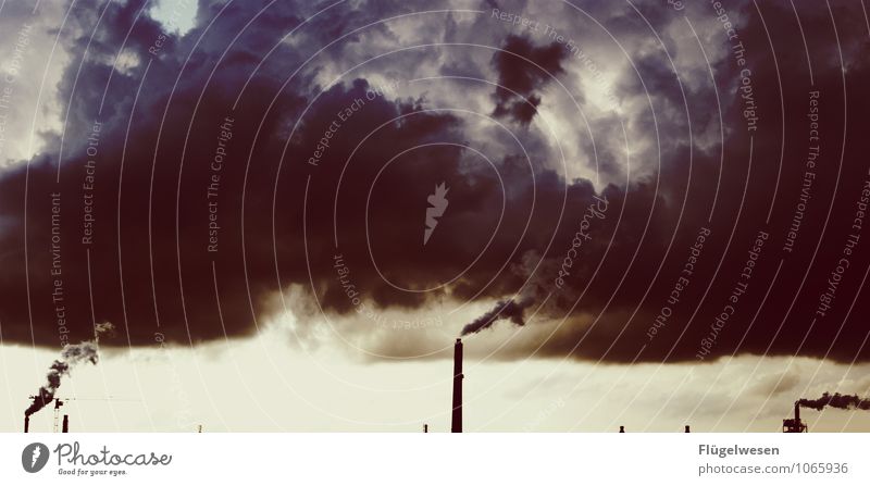 Wandel Klimawandel Kohle Stromkraftwerke Heizkraftwerk Rauch Abgas Schornstein Kohlebergwerk Energie Energiewirtschaft Kohlekraftwerk vergiftet Wolken Skandal