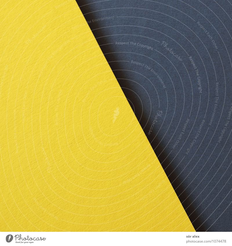 [gelb\schwarz] Karton grau Hintergrundbild Hintergrund neutral graphisch Grafische Darstellung Grafik u. Illustration Basteln Farbfoto Innenaufnahme
