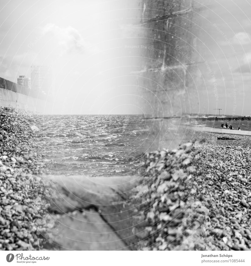 Brighton VI Umwelt Natur Landschaft Schönes Wetter ästhetisch England Strand Steinstrand Reflexion & Spiegelung Prisma abstrakt Experiment Badeort Urlaubsort