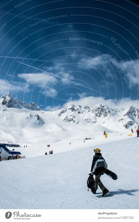 Mal kurz abkühlen gehen Ferien & Urlaub & Reisen Tourismus Abenteuer Ferne Winterurlaub Sport Wintersport Snowboard Umwelt Natur Landschaft Schönes Wetter Alpen