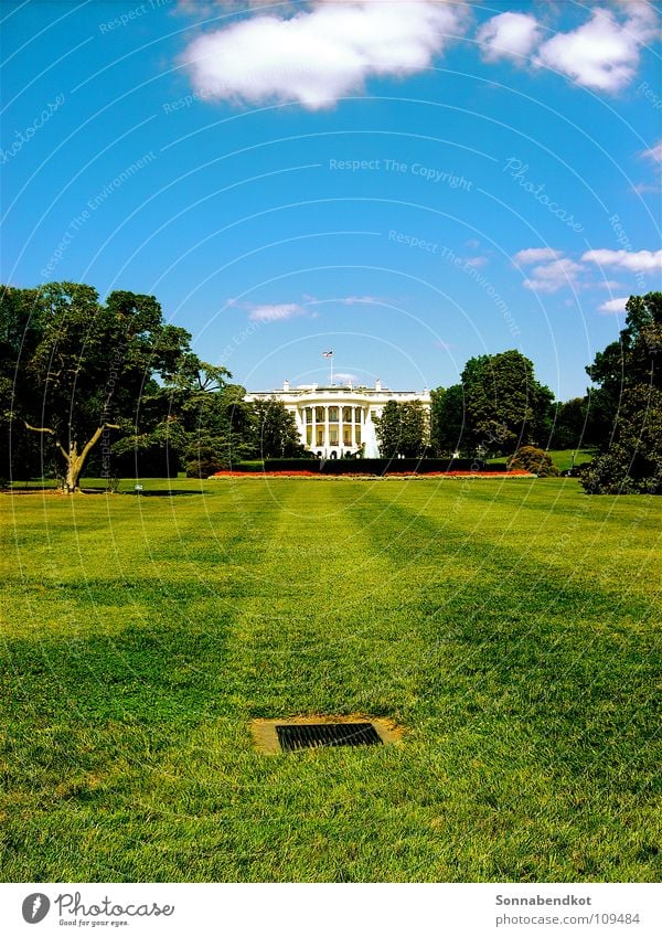 Weisses Haus Weißes Haus Amerika Politik & Staat geheimnisvoll USA America Washington DC D.C. George W. Bush Garden Garten