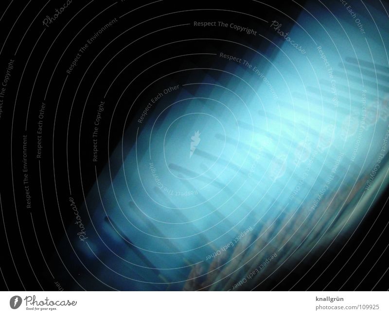 Zauberstab hell-blau schwarz Hand Quadrat Abstufung Zauberei u. Magie Farbe Stab Fotokunst Bewegung