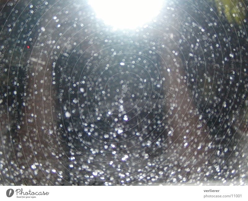 Eis-Regen Nacht Fenster Fototechnik Spiegleung