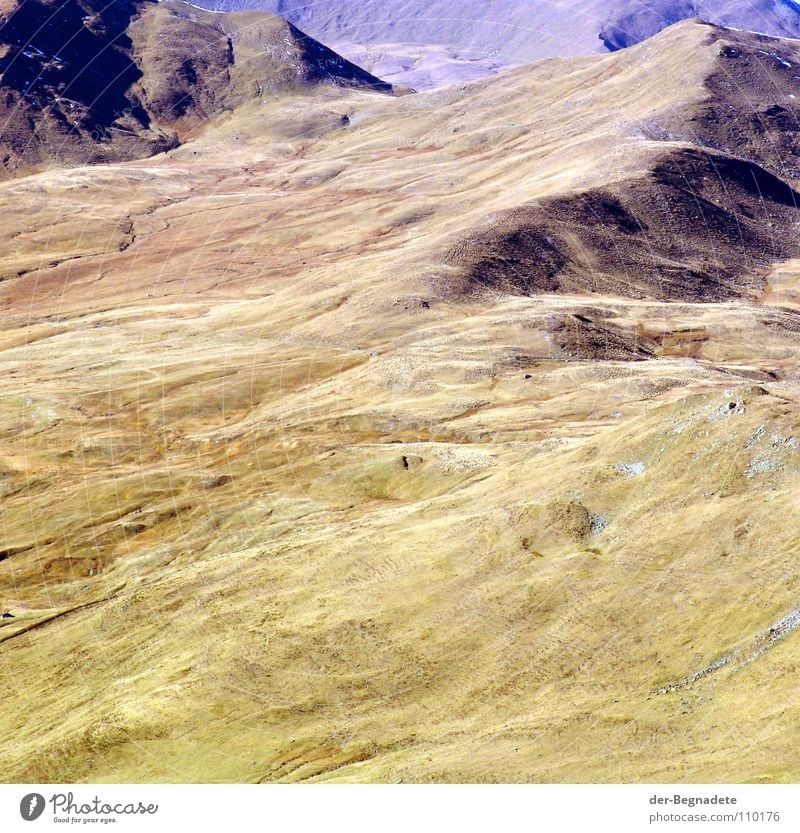 Mattis I Herbst Oktober Kanton Graubünden Schweiz Hügel Bergkuppe Bergkamm Horizont Berghang Freizeit & Hobby Ferien & Urlaub & Reisen wandern grün braun