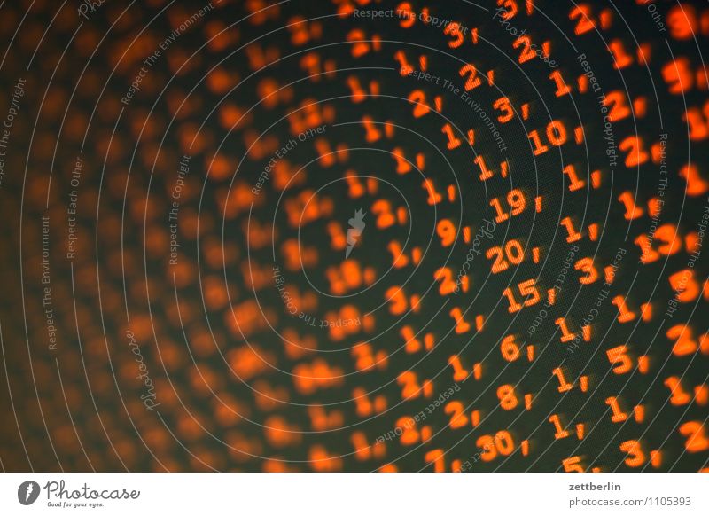 Matrix Bildschirm Bildschirmfoto Computer rot Ziffern & Zahlen Reihe Kennwort Software Programmiersprache Mathematik Zifferblock geheimnisvoll