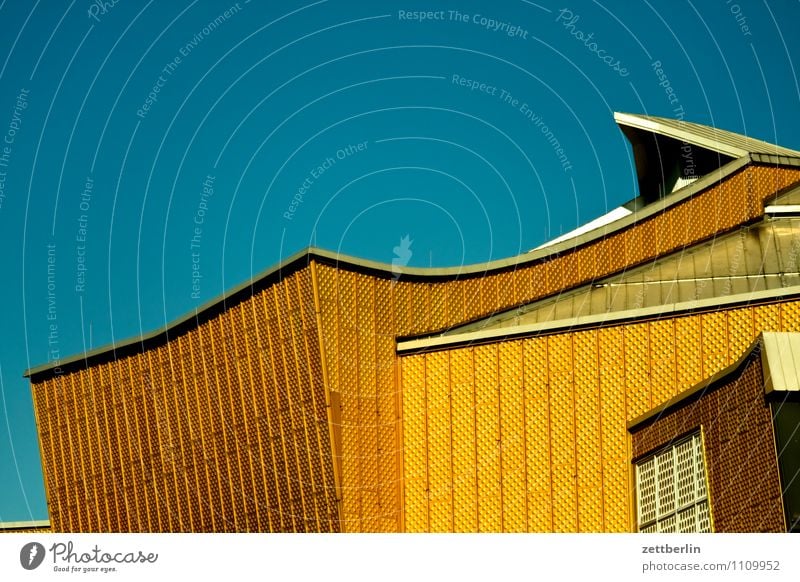Philharmonie Berlin Hauptstadt Kultur Konzert Konzerthalle hören Berliner Philharmonie scharoun hans scharoun Architektur modern Klassik Fassade Dach