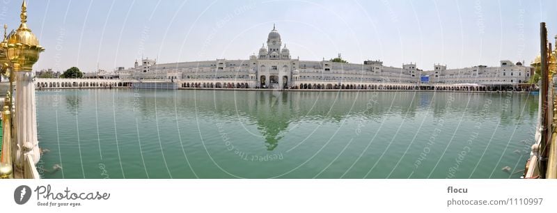 Sikh Goldener Tempel mit Teich, Amritsar, Punjab, Indien Ferien & Urlaub & Reisen Schwimmbad See Gebäude Architektur Denkmal historisch gold Religion & Glaube