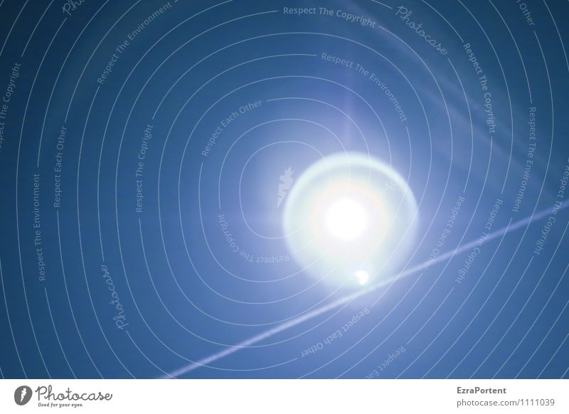 SoFi2015 Umwelt Himmel Sonne Sonnenfinsternis Mond Linie leuchten blau weiß Naturphänomene Aura Halo Farbfoto Außenaufnahme Experiment abstrakt Menschenleer
