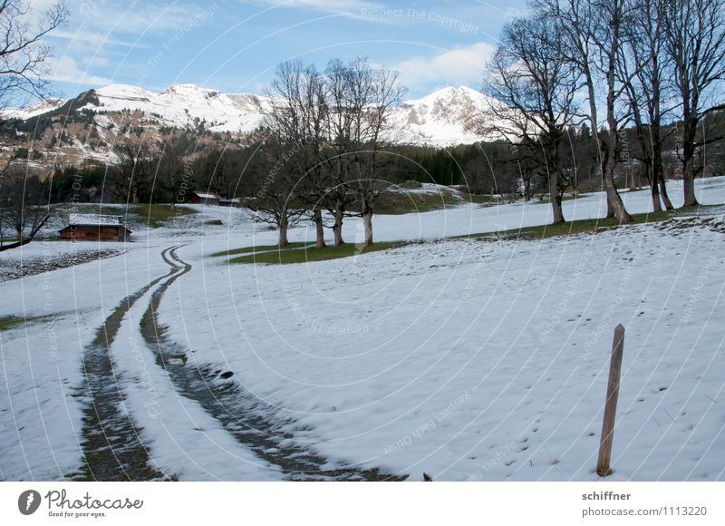Almöhi hat heutzutage Vierradantrieb Landschaft Schönes Wetter Eis Frost Schnee Hügel Felsen Alpen Berge u. Gebirge Gipfel Schneebedeckte Gipfel kalt Spuren