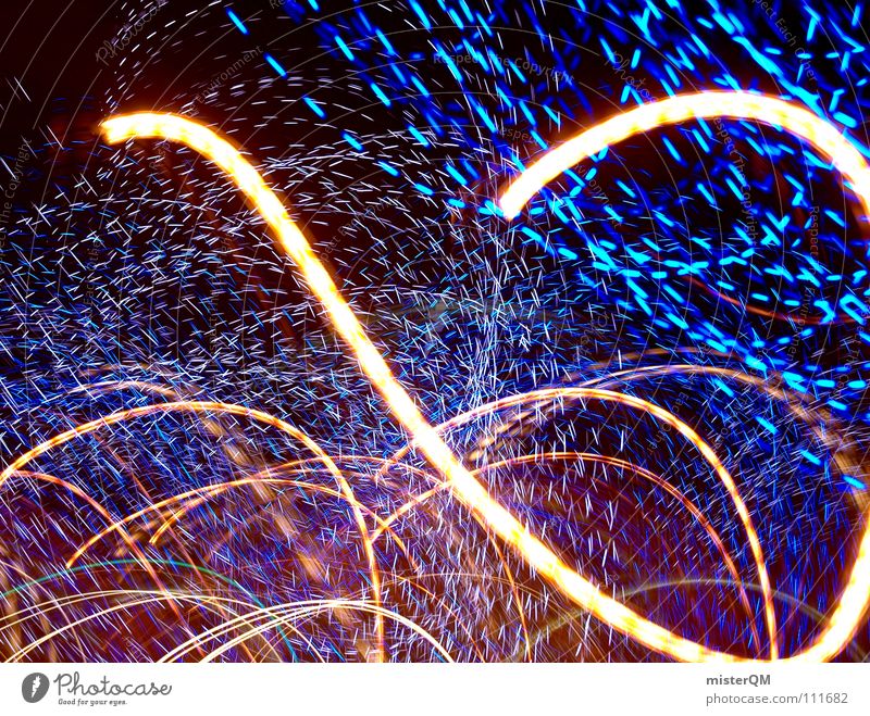 blue universe VI Licht dunkel Zukunft verrückt schwarz Kunst Composing Nacht außerirdisch Spielen Langeweile Hintergrundbild Vordergrund Insekt erleuchten Lampe
