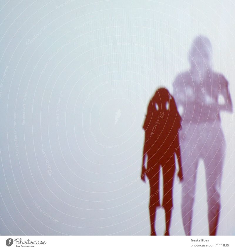 Schattenspiel 16 Frau Kind Mädchen Zopf feminin Silhouette Fotografieren geheimnisvoll stehen Denken Aussicht gestaltbar Ausstellung Projektionsleinwand Mensch