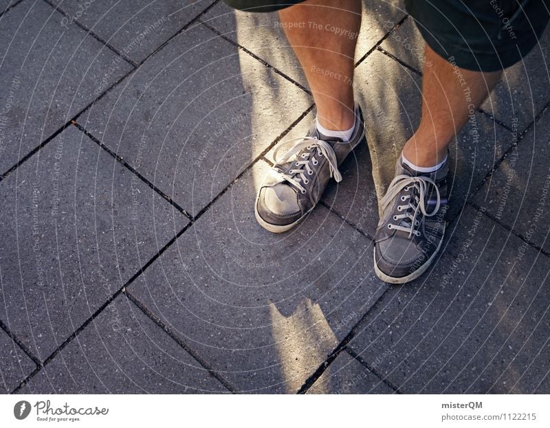 ovations. Kunst Zufriedenheit stehen Fuß Schuhe Fußweg Beine Außenaufnahme warten Jugendkultur Jugendliche Jugendbewegung Farbfoto Gedeckte Farben