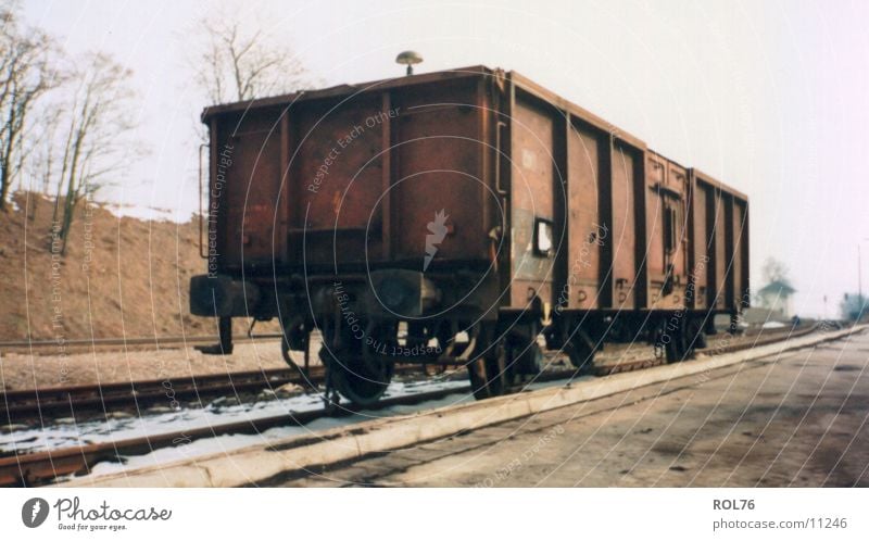Abstellgleis Stahl Gleise Eisenbahn Wagon Bahnhof