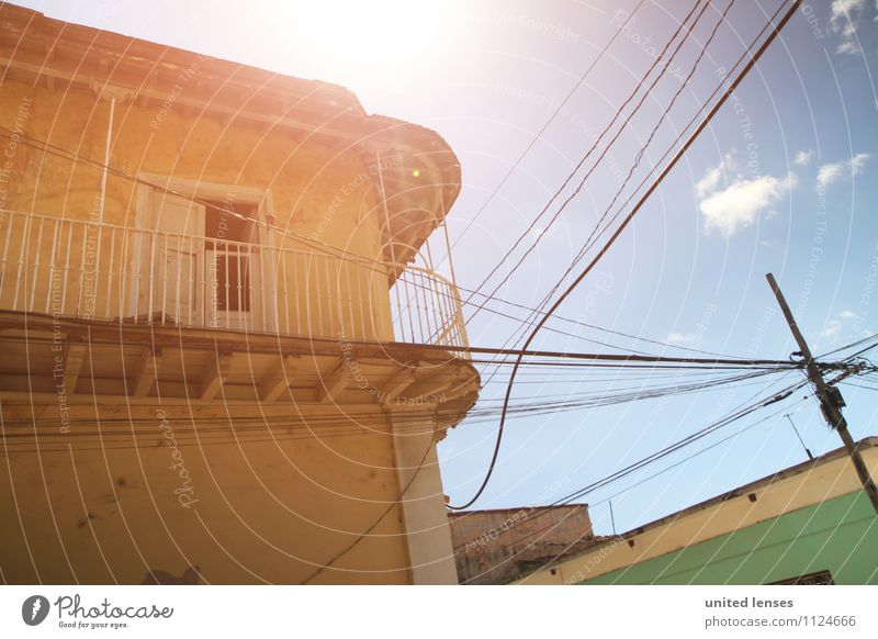 FF# Sonnendach Kunst Abenteuer Haus Fassade Sommerurlaub sommerlich Kuba Altstadt Ferien & Urlaub & Reisen Urlaubsfoto Urlaubsort Urlaubsstimmung Urlaubsgrüße