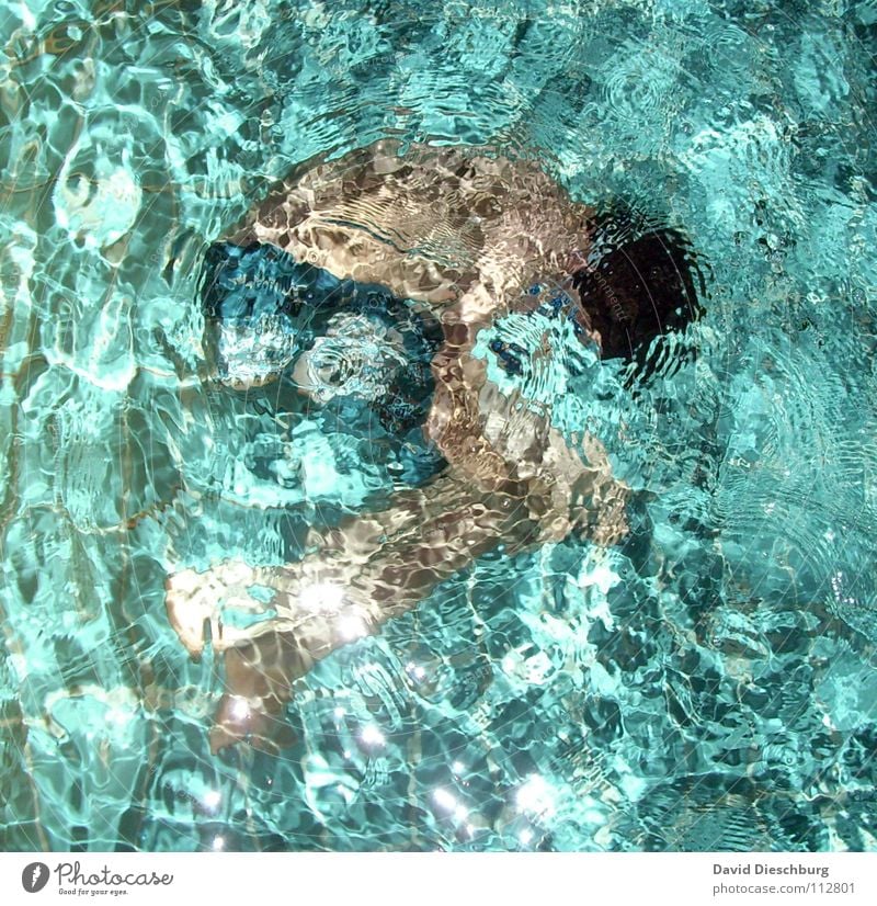 Wasserspiele Embryo Strukturen & Formen Unschärfe Vogelperspektive Oberkörper Körper Wellness Leben Erholung ruhig Spa Whirlpool Schwimmen & Baden tauchen