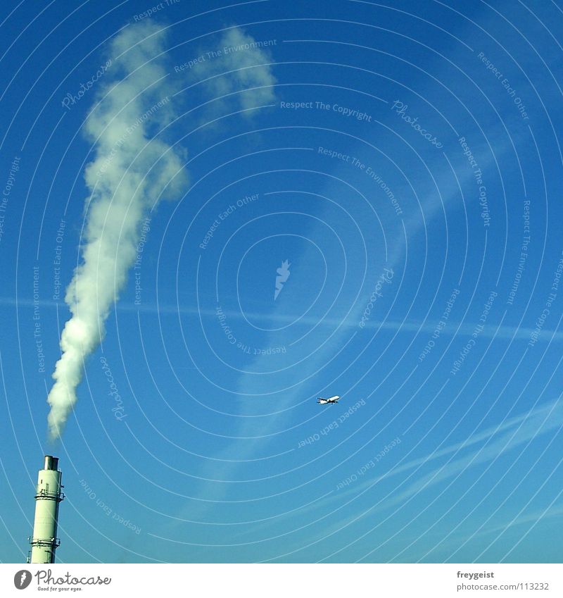 Sünde im Duett... Umwelt Smog Ozon Ozonloch Abgas Luftverschmutzung Luftverkehr dreckig kerosin