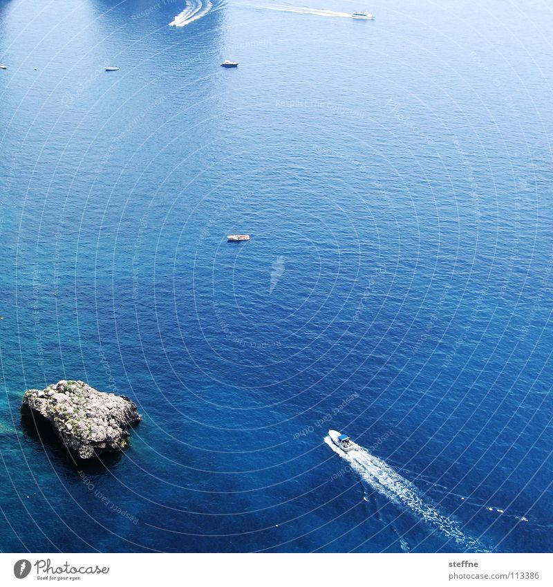 Auf der Yacht nach Dr. Hossa Meer See Wasserfahrzeug Sportboot Segeln Motorboot Kreuzfahrt Ferien & Urlaub & Reisen reich türkis Erholung Fischer Capri Italien