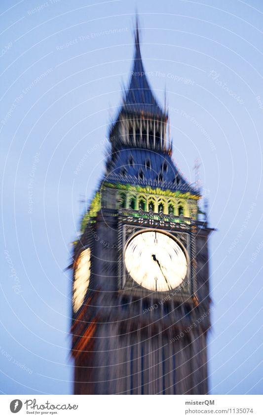 Städtetour. Kunst ästhetisch Großbritannien London London-Marathon Big Ben Städtereise Fernweh Urlaubsort Uhr Ewigkeit zeitlos Stadt Sehenswürdigkeit