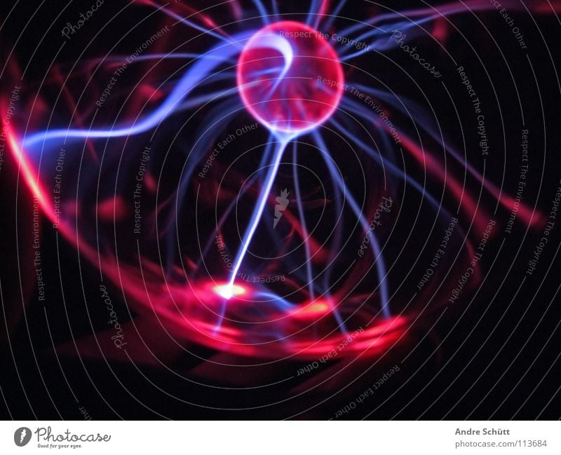 Electronized IV Blitze Elektrizität elektronisch Physik retro rot mystisch Zauberei u. Magie Wahrsagerei Zukunft entladen Licht rosa Dekoration & Verzierung