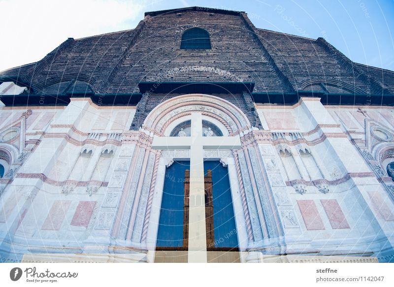 Himmelfahrt Bologna Italien Stadt Kirche Dom Palast Sehenswürdigkeit Religion & Glaube Doppelbelichtung Christliches Kreuz Maria Himmelfahrt Ostern Marmor