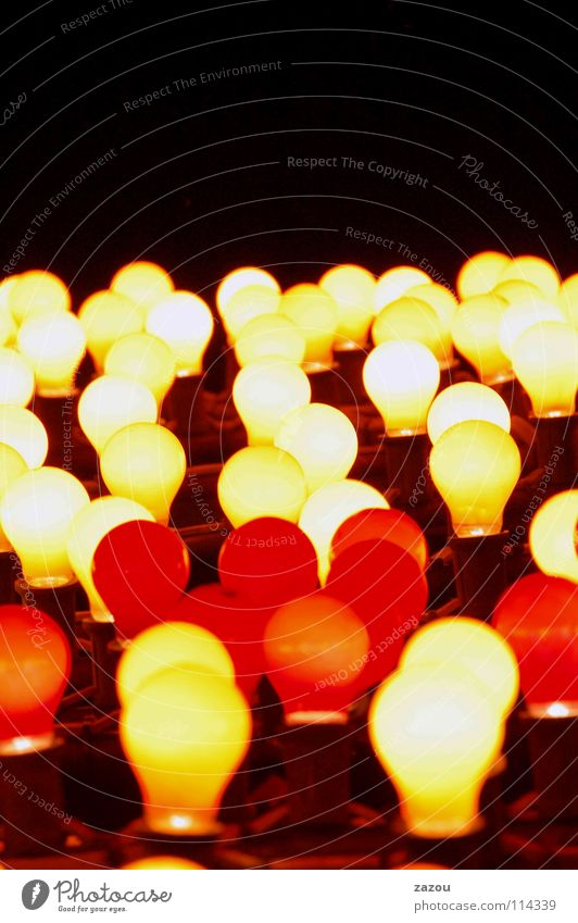 leuchtende nacht Licht Nacht Glühbirne Lampe Elektrizität mehrfarbig Elektrisches Gerät Technik & Technologie Energiewirtschaft hell Idee Beleuchtung