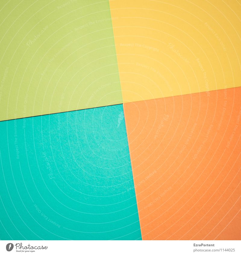 g\g/O\T Design Basteln Linie ästhetisch hell blau mehrfarbig gelb grün orange türkis Farbe Grafik u. Illustration Strukturen & Formen Geometrie gerade Neigung