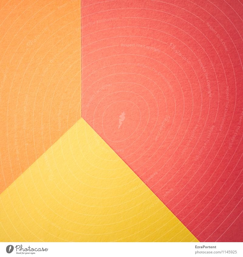 Weltkulturerbe III Design Basteln Linie ästhetisch hell mehrfarbig gelb orange rot Farbe Grafik u. Illustration assoziativ Pyramide Spitze Ecke Geometrie