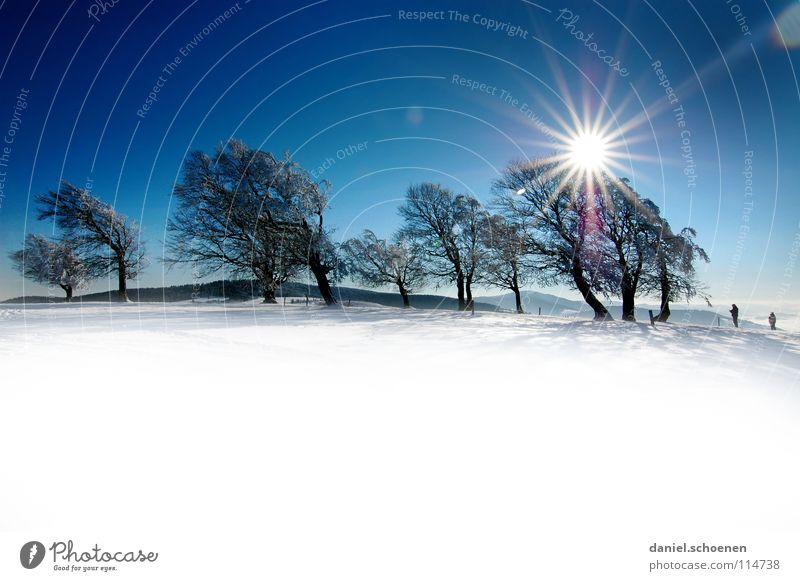 Weihnachtskarte 23 Sonnenstrahlen Winter Schwarzwald weiß Tiefschnee wandern Freizeit & Hobby Ferien & Urlaub & Reisen Hintergrundbild Baum Schneelandschaft