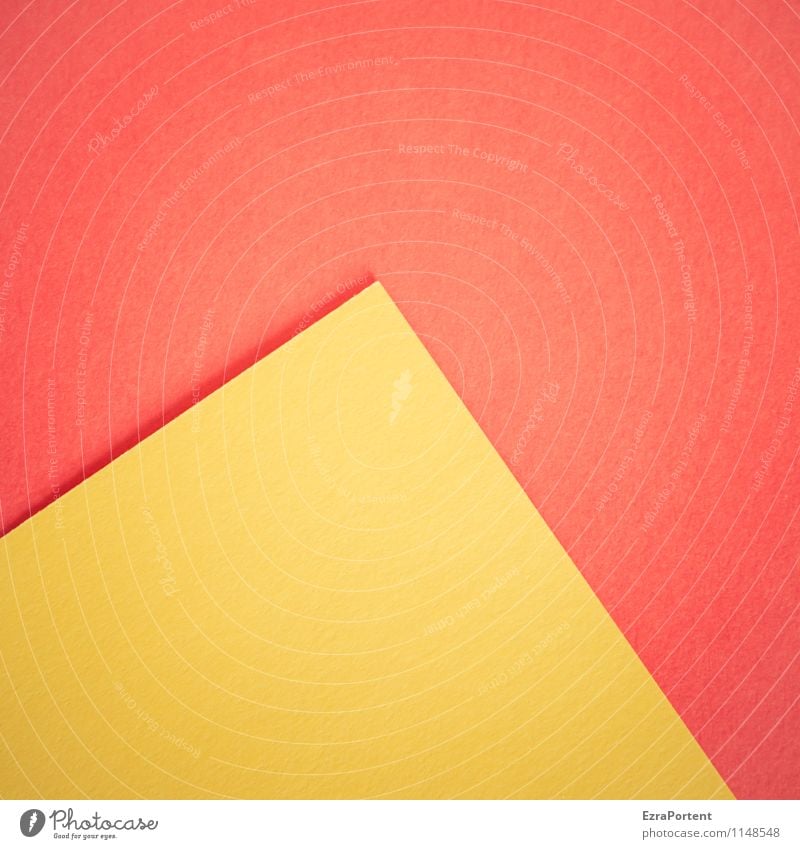 Weltkulturerbe Design Basteln Linie ästhetisch hell gelb rot Farbe Grafik u. Illustration Pyramide Spitze Papier Geometrie diagonal Grafische Darstellung